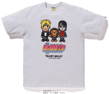 Bape Boruto Milo 2 Tee White Buy Bape Boruto Milo 2 Tee White