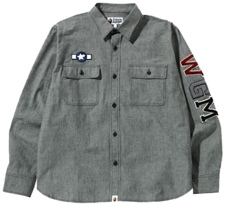 BAPE Busy Shark 織布寬鬆版襯衫 黑色 Buy BAPE Busy Shark 織布寬鬆版襯衫 黑色