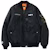 BAPE Busy Shark Loose Fit MA-1 Black