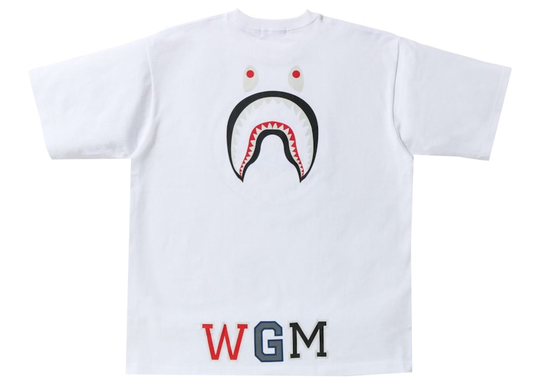 BAPE Busy Shark Relaxed Fit Heavy Weight Tee White 圖 2