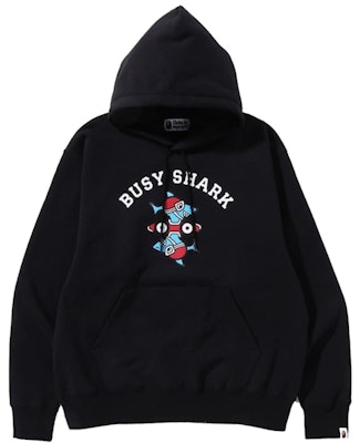 Hoodie BAPE Busy Shark Relaxed Fit (SS22) Hitam Buy Hoodie BAPE Busy Shark Relaxed Fit (SS22) Hitam