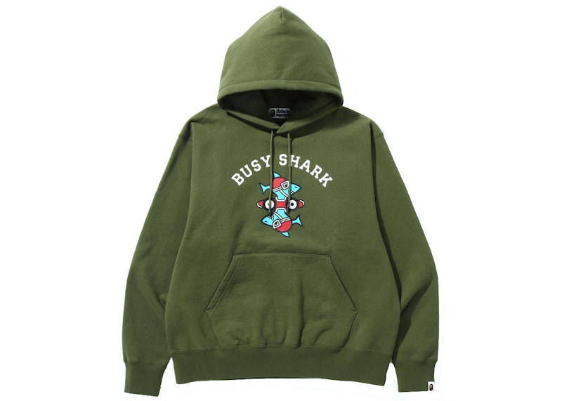 Buy BAPE 忙鯊寬鬆連帽衫 (SS22) 橄欖色
