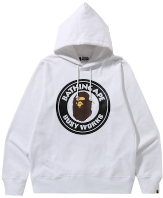 BAPE Busy Works Pullover Hoodie (SS22) White Buy BAPE Busy Works Pullover Hoodie (SS22) White