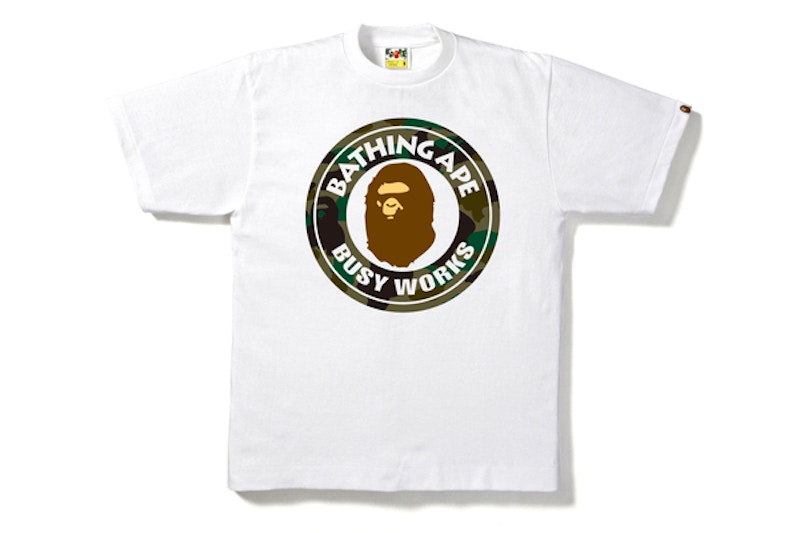 Buy Bape Busy Works Tee White