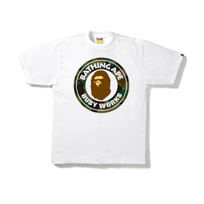 Bape Busy Works Tee White