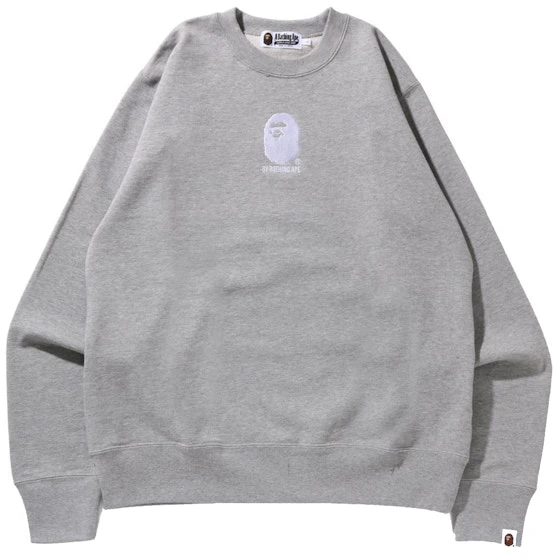 bape-by-bathing-ape-embroidery-crewneck-gray