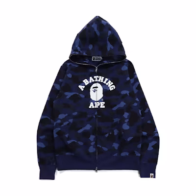 BAPE Camo Ape Full-Zip Logo Hoodie Jacket 1H75-115-001