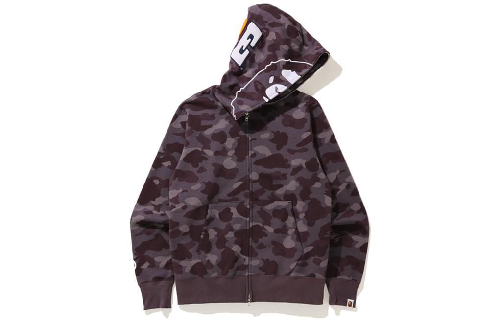 BAPE Camo Ape Head Print Hoodie Full Sleeve Pullover 0ZXSWM115010G