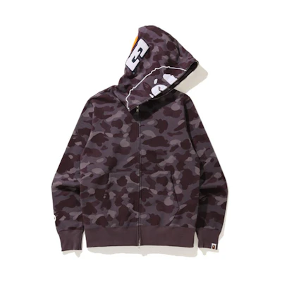 BAPE Camo Ape Head Print Hoodie Full Sleeve Pullover 0ZXSWM115010G