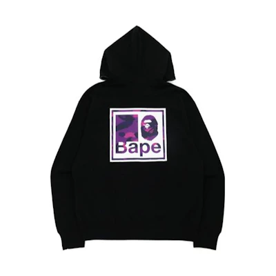 BAPE Camo Ape Logo Pullover Hoodie Long Sleeve for Men 0ZXSWM11502XH