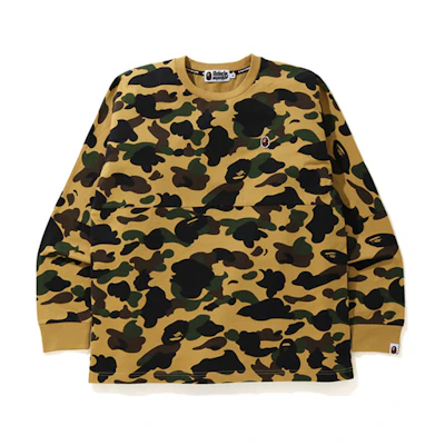 BAPE Camo Badge Logo Print Long Sleeve Sweatshirt 0ZXLTM111007G