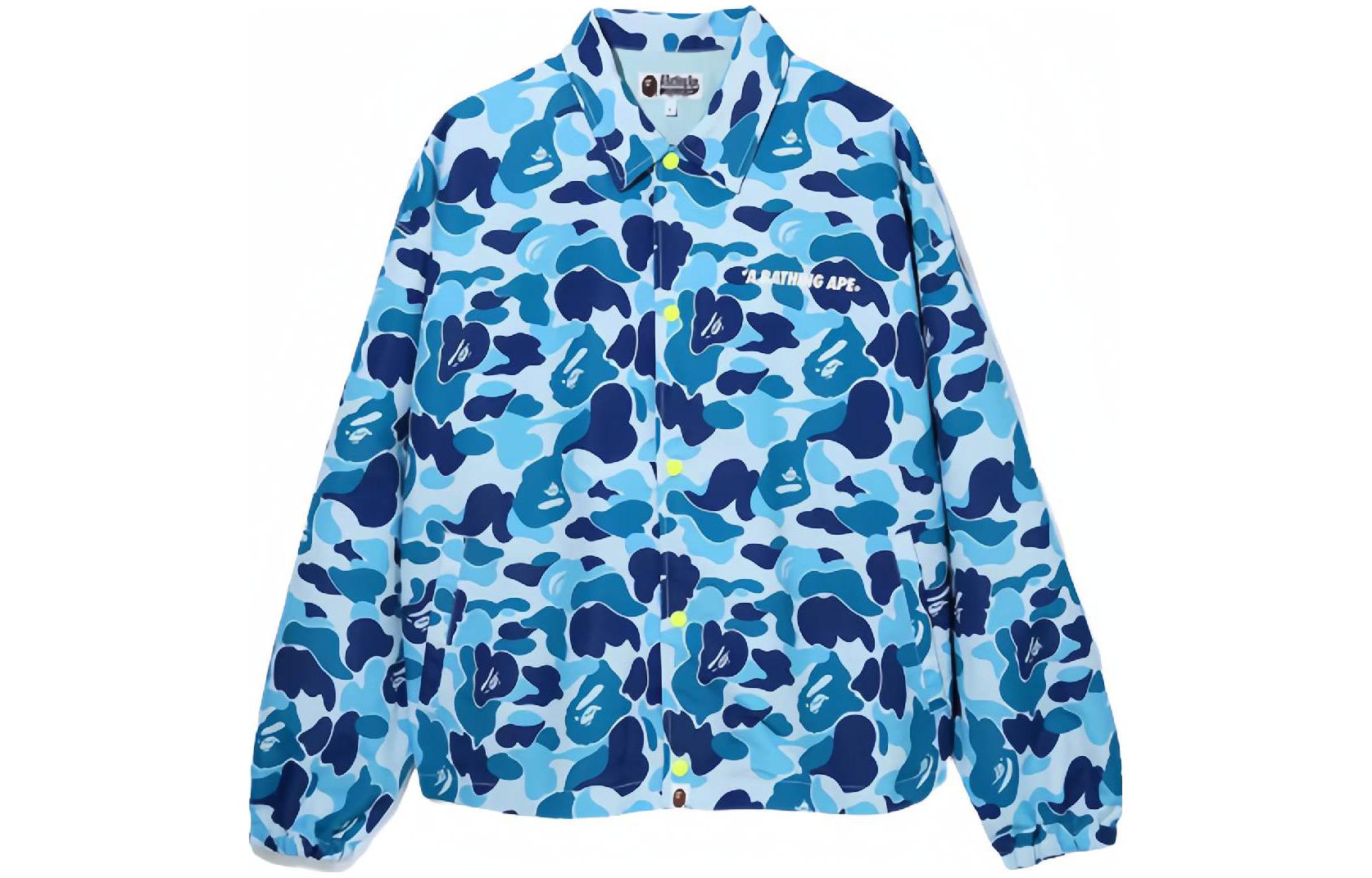 BAPE Camo Casual Jacket Blue 1f80140019