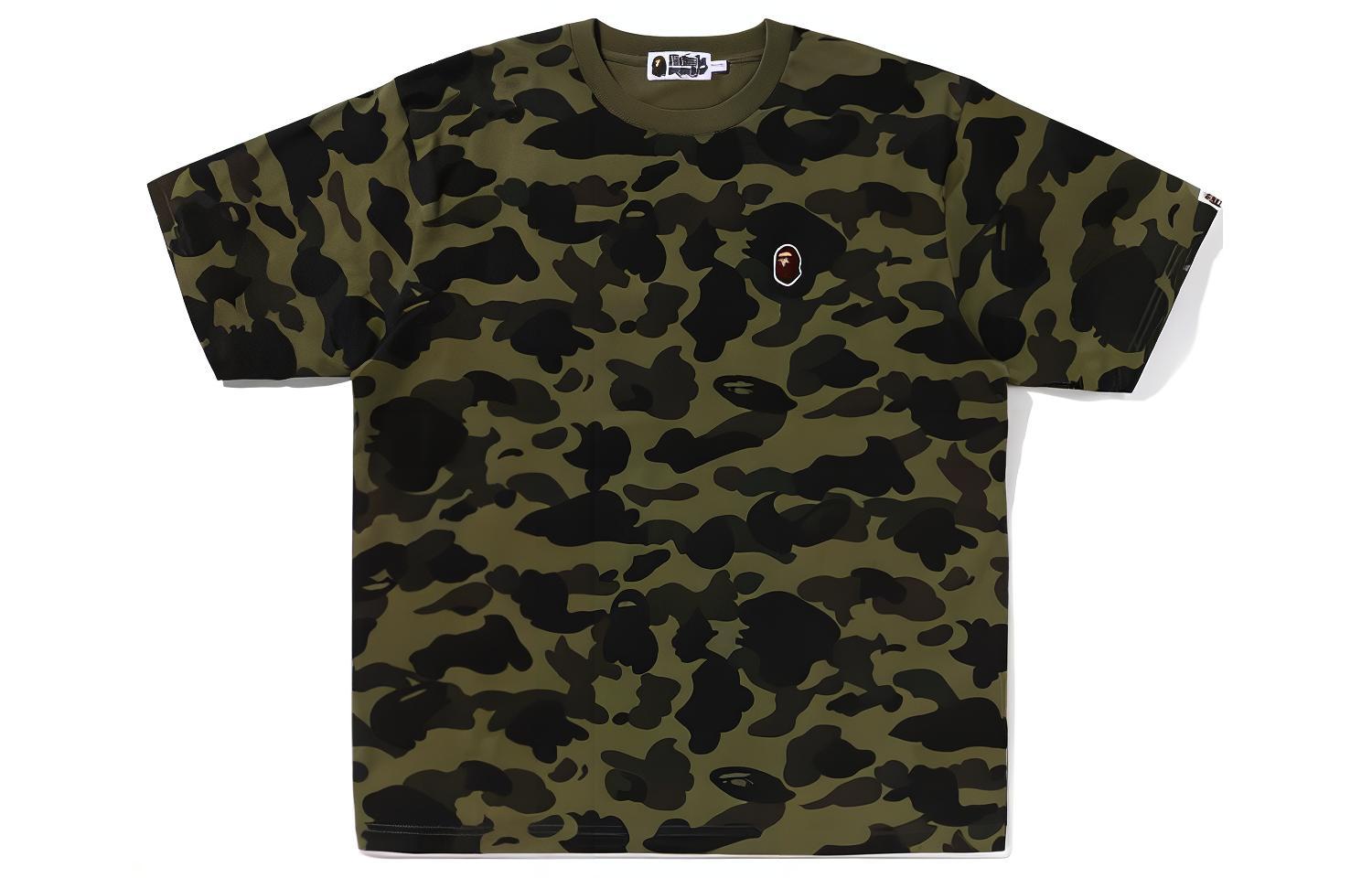 Bape Camo Crewneck Short Sleeve T-Shirt Mens 1K30-109-006 圖 2
