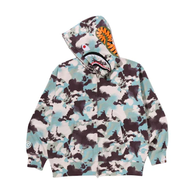 BAPE Camo Full-Zip Hoodie Jacket Unisex Loose Fit Long Sleeve 1L30115001
