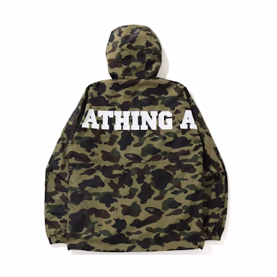 BAPE Camo Hoodie Jacket with Ape Logo Design 1H30-140-013
