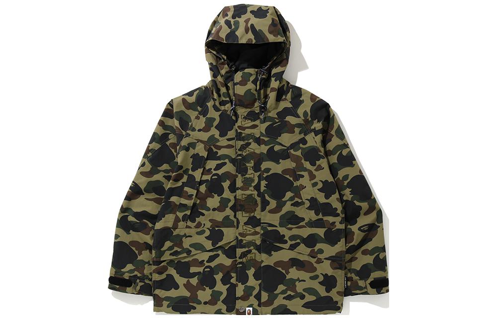 BAPE Camo Letter Embroidery Hoodie Jacket 0ZXJKM141001D