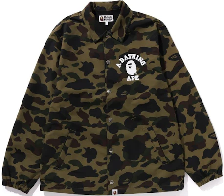 BAPE 綠迷彩Logo印花長袖襯衫外套 1K30-140-005 Buy BAPE 綠迷彩Logo印花長袖襯衫外套 1K30-140-005