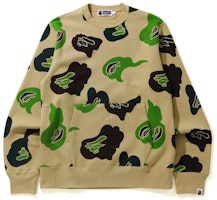 BAPE Camo Print Crewneck Sweatshirt . 1H30-113-016 BAPE Camo Print Crewneck Sweatshirt . 1H30-113-016