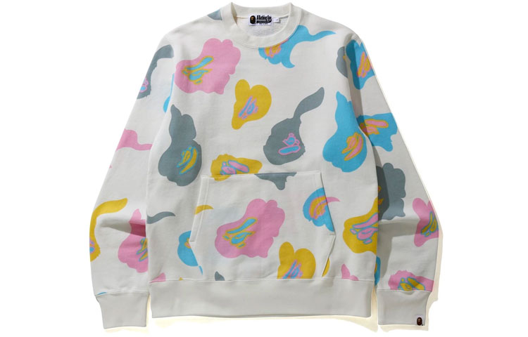 Lookbook BAPE Camo Print Crewneck Sweatshirt. 1H30-113-016
