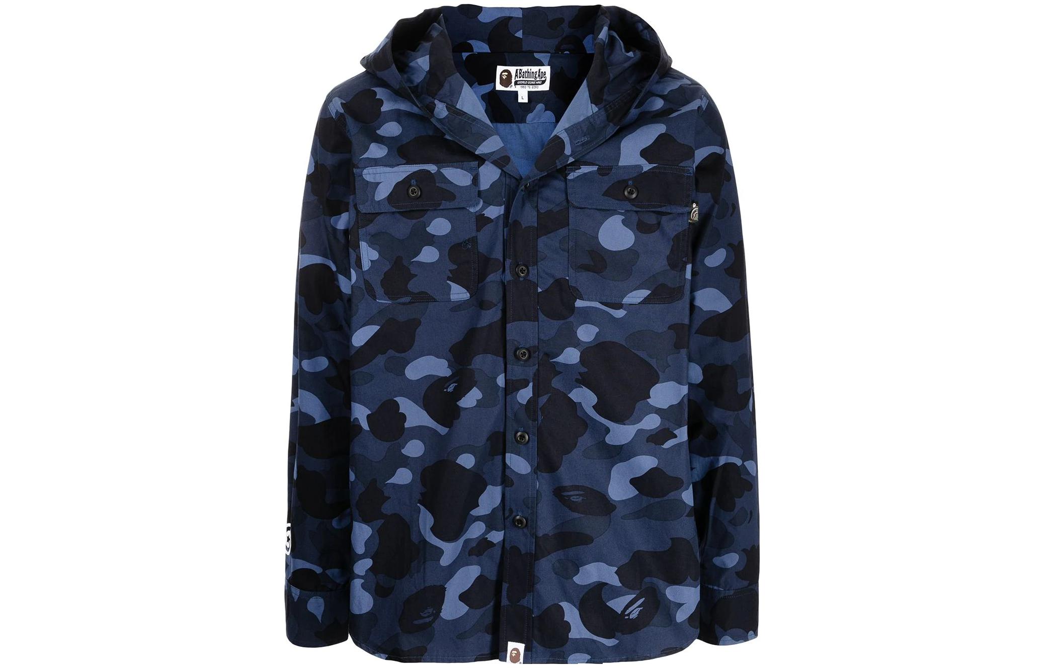 BAPE Camo Print Hoodie Jacket Long Sleeve 001SHH801008M