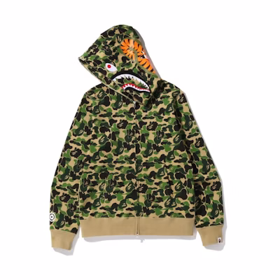 BAPE Camo Shark Full Zip Hoodie Unisex. 0ZXSWM115007K