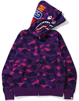 BAPE 迷彩鯊魚雙層連帽拉鍊外套 1G80-115-022 Buy BAPE 迷彩鯊魚雙層連帽拉鍊外套 1G80-115-022