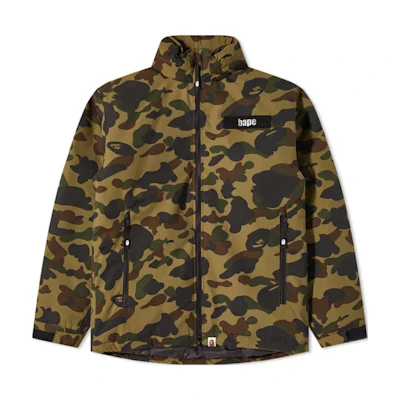 BAPE Camo Zip-Up Slim Fit Jacket Yellow () 01HJ-I801-005