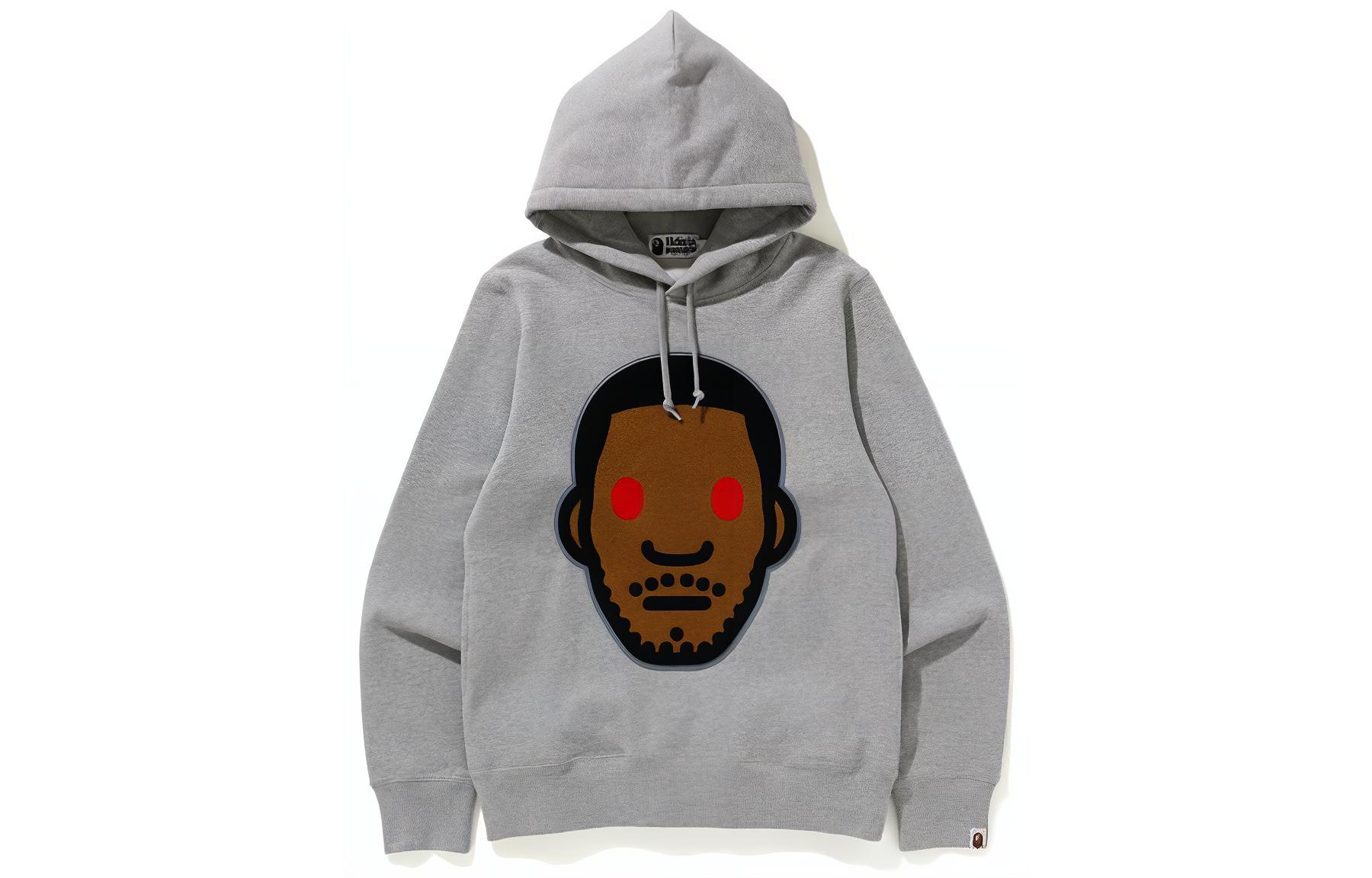 BAPE Cartoon Character Applique Fleece Hoodie 0ZXSWM114902F