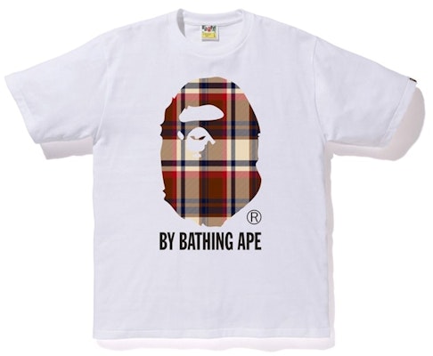A BATHING APE®チェックTシャツ (白/赤)
Buy A BATHING APE®チェックTシャツ (白/赤)