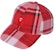 BAPE Check Gift Ape Head Cap Red