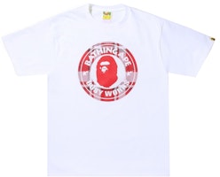 BAPE Check Gift Busy Works Tee White