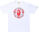 Buy BAPE 格紋禮物 Busy Works 白色短袖T恤