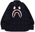 Order BAPE Check Shark Relaxed Fit Flannel Shirt Navy