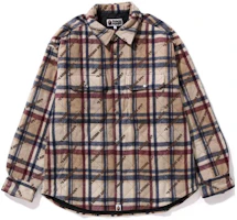 BAPE Checkered Single-Breasted Long Sleeve Jacket 1J80-141-059 BAPE Checkered Single-Breasted Long Sleeve Jacket 1J80-141-059