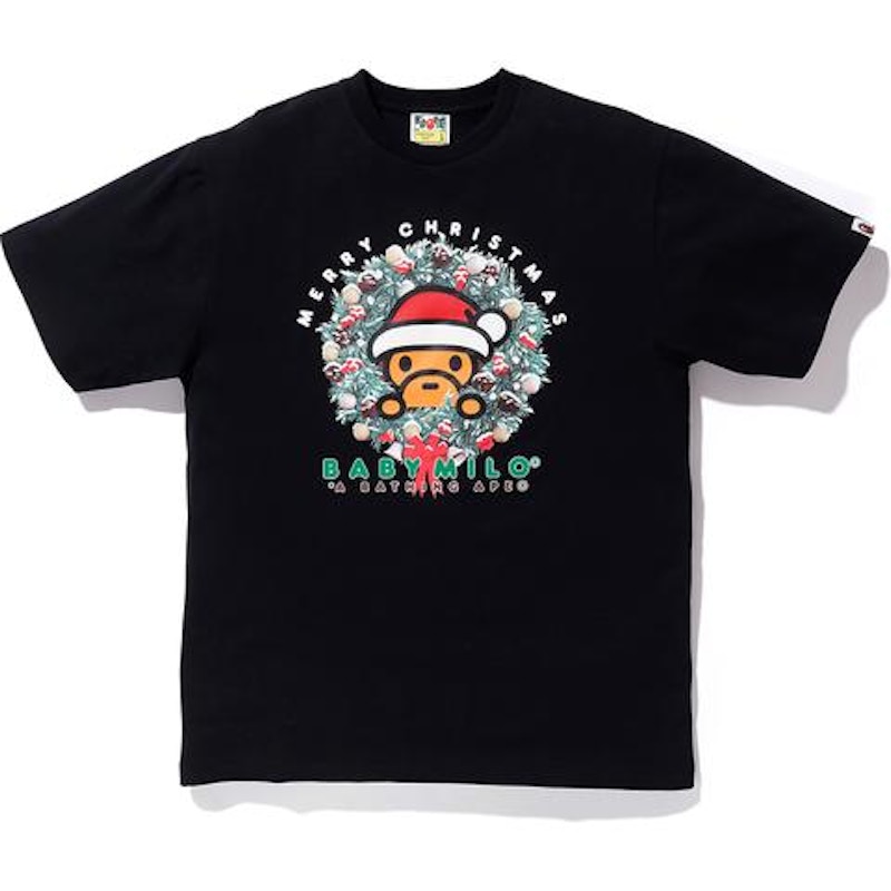 BAPE Christmas Baby Milo Tee Black