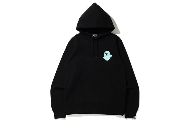 BAPE Circle Logo Pullover Hoodie Ape Head Unisex Sweatshirt 1G30-114-010