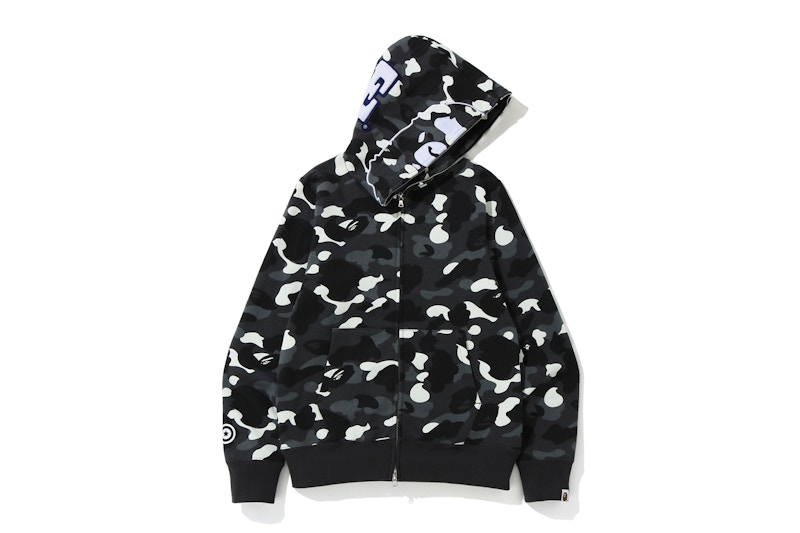 BAPE City Camo 2nd Ape Full Zip Hoodie Black 圖 2