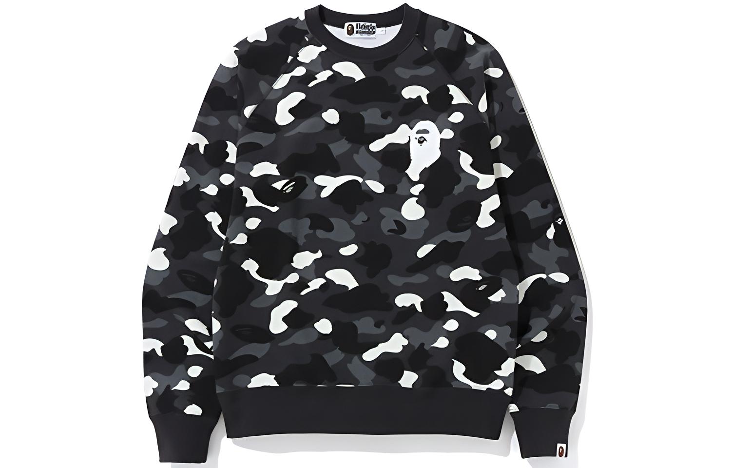 BAPE City Camo Crewneck 3M Reflective Pullover Unisex Black Camo 1F80-113-004BLACK