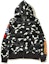 Lookbook Bape City Camo Embroidery Shark Full Zip Hoodie Black