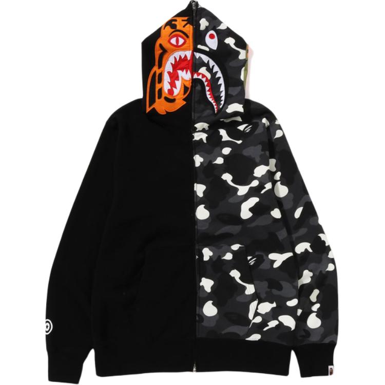 BAPE CITY CAMO FW25 Glow Shark Cartoon Hoodie 0ZXSWM009151P