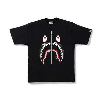 BAPE City Camo Shark Tee Black/Black