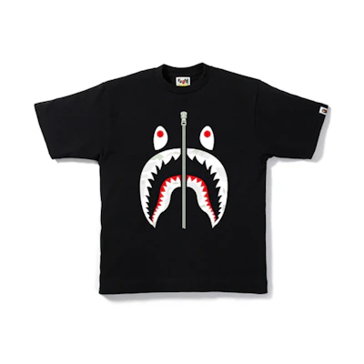 BAPE City Camo Shark Tee Black/White