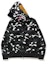 Order BAPE City Camo Shark Wide Full Zip Double Hoodie Black