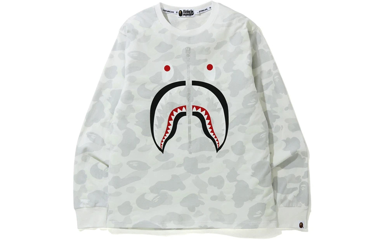 BAPE City Camo WGM Shark Tee Glow-In-The-Dark Shark Sweatshirt Unisex 1F70-111-008