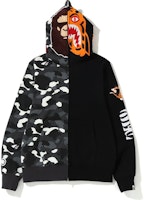 Bape City Camo Zip 2nd Ape Tiger Full Zip Hoodie Black Bape City Camo Zip 2nd Ape Tiger Full Zip Hoodie Black