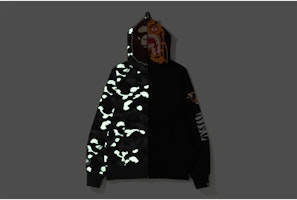 Bape城市迷彩虎头拉链连帽衫黑色 Lookbook Bape城市迷彩虎头拉链连帽衫黑色