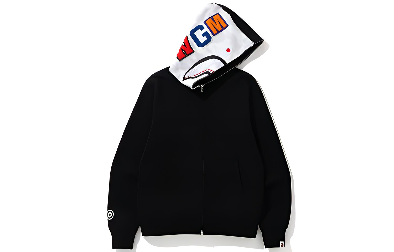 BAPE City Glow Shark Full Zip Hoodie Jacket Black () 1F70-115-008