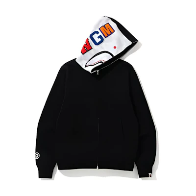 BAPE City Glow Shark Full Zip Hoodie Jacket Black () 1F70-115-008
