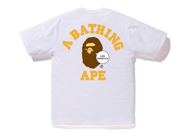 BAPE City Los Angeles Ape Head Tee White 圖 2