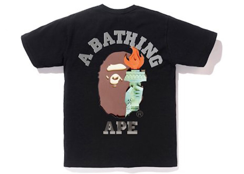 BAPE City New York Liberty Tee Black 圖 2